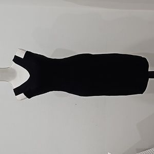 Venus Sheath DressBlack, Sleeveless with V-NeckBack Zip Closure at Back size M